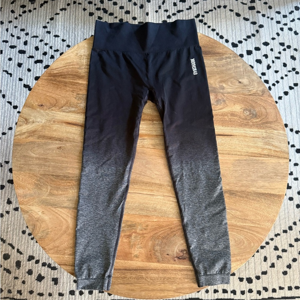 Gymshark Black and Gray Ombre Leggings